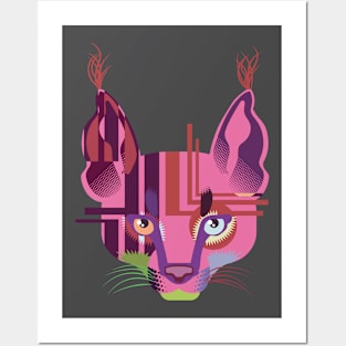techno caracal Posters and Art
